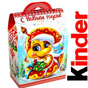 Детский подарок на Новый Год в жестяной упаковке весом 430 грамм по цене 1657 руб в Курске