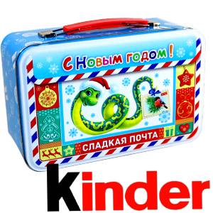 Сладкий подарок на Новый Год в картонной упаковке весом 430 грамм по цене 2136 руб в Курске