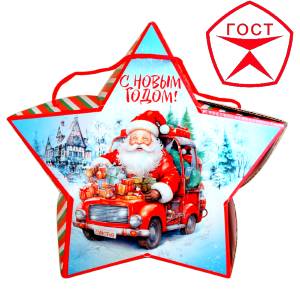 Детский подарок на Новый Год в жестяной упаковке весом 950 грамм по цене 1182 руб в Курске